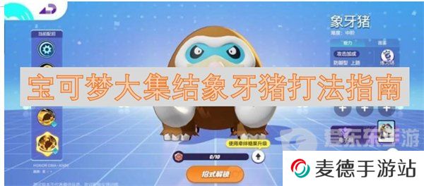 宝可梦大集结象牙猪怎么打 象牙猪打法指南