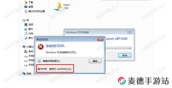 0x0000011b错误