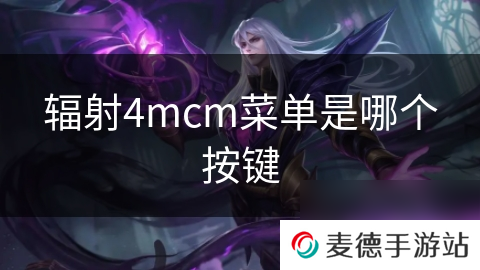 辐射4mcm菜单是哪个按键