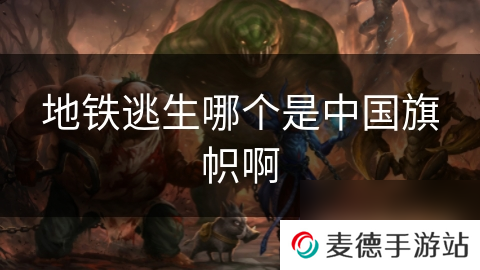 地铁逃生哪个是中国旗帜啊
