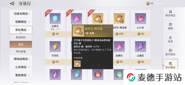《天谕手游》御灵石作用介绍